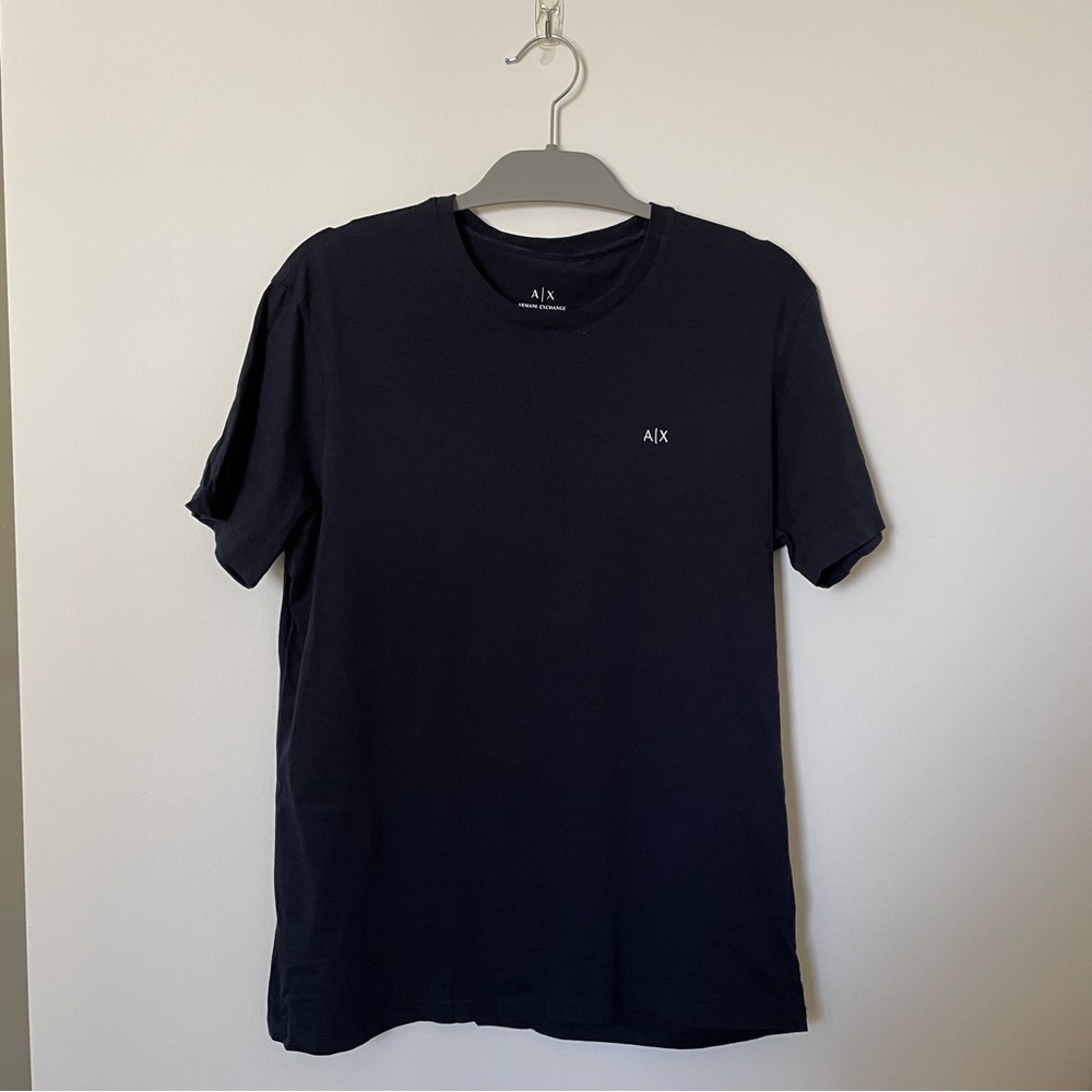 Armani Exchange Men's Navy T-Shirt - Size M